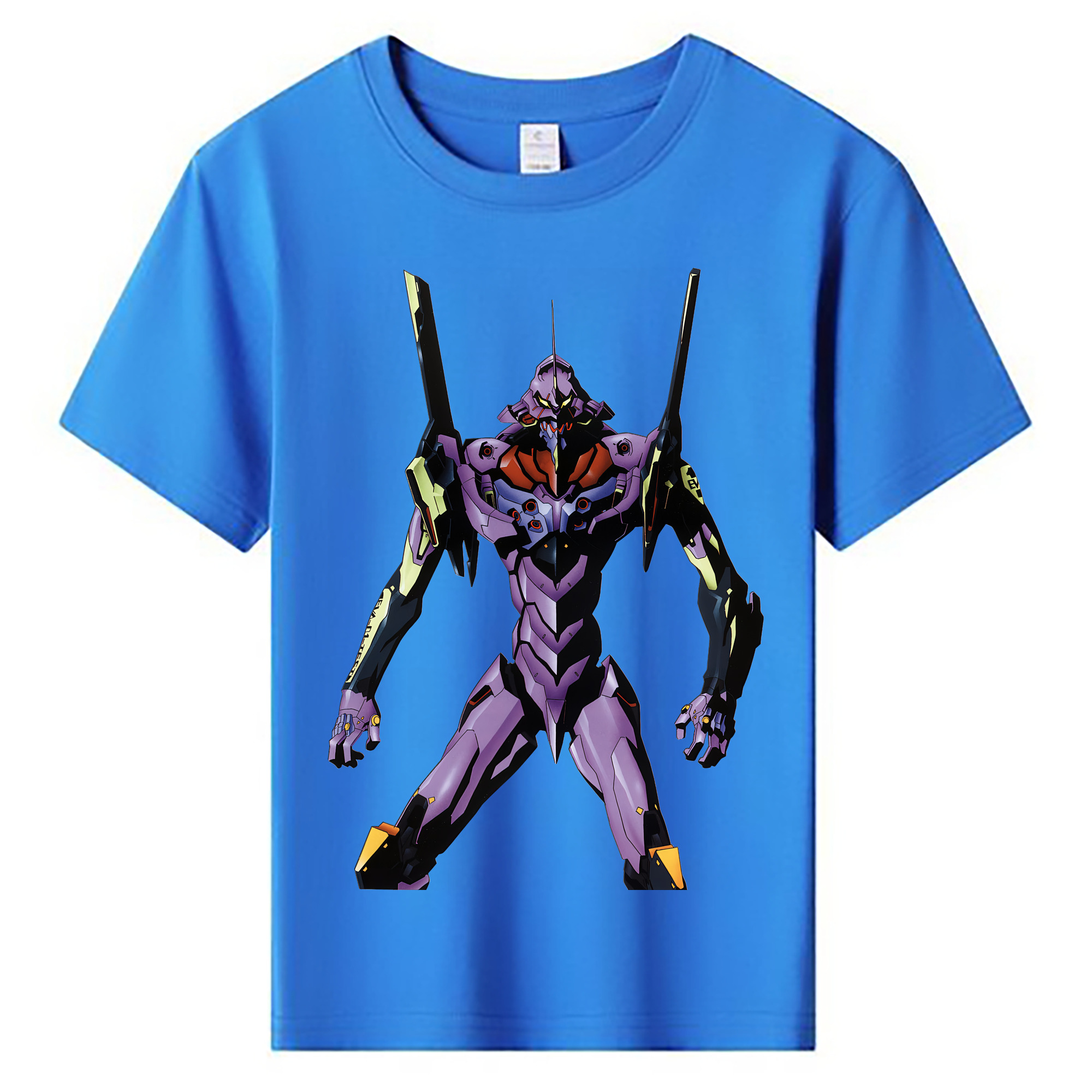 （画像用） EVA 新世紀エヴァンゲリオン 綿100％キッズTシャツ（フロントプリント）